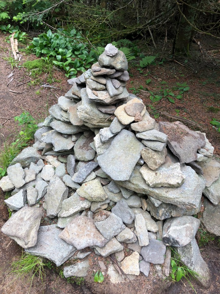 Cairn at the summit of Waumbek