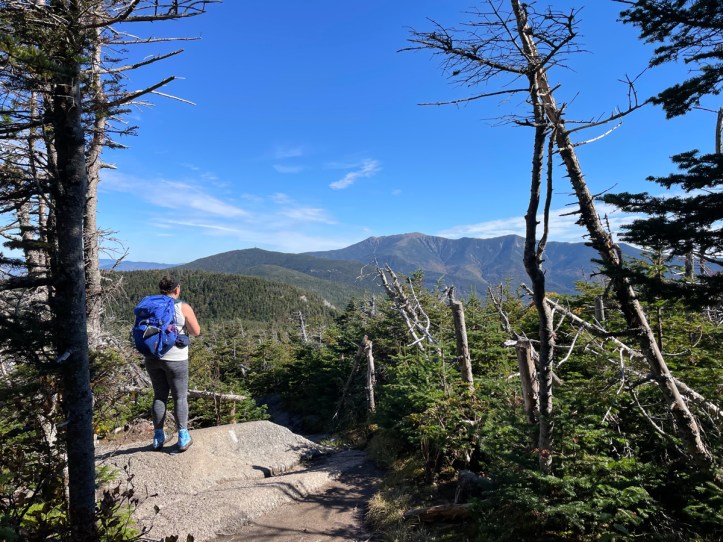 Me looking at Franconia Ridge in the distance